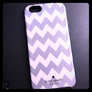 Kate Spade iPhone 6s case navy, silver, white